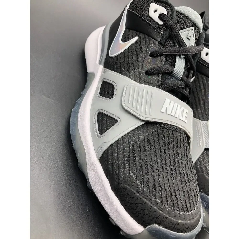 🔥SZ 7 Nike Air Zoom Diamond Elite Turf Black Grey DZ0503-001 Men's